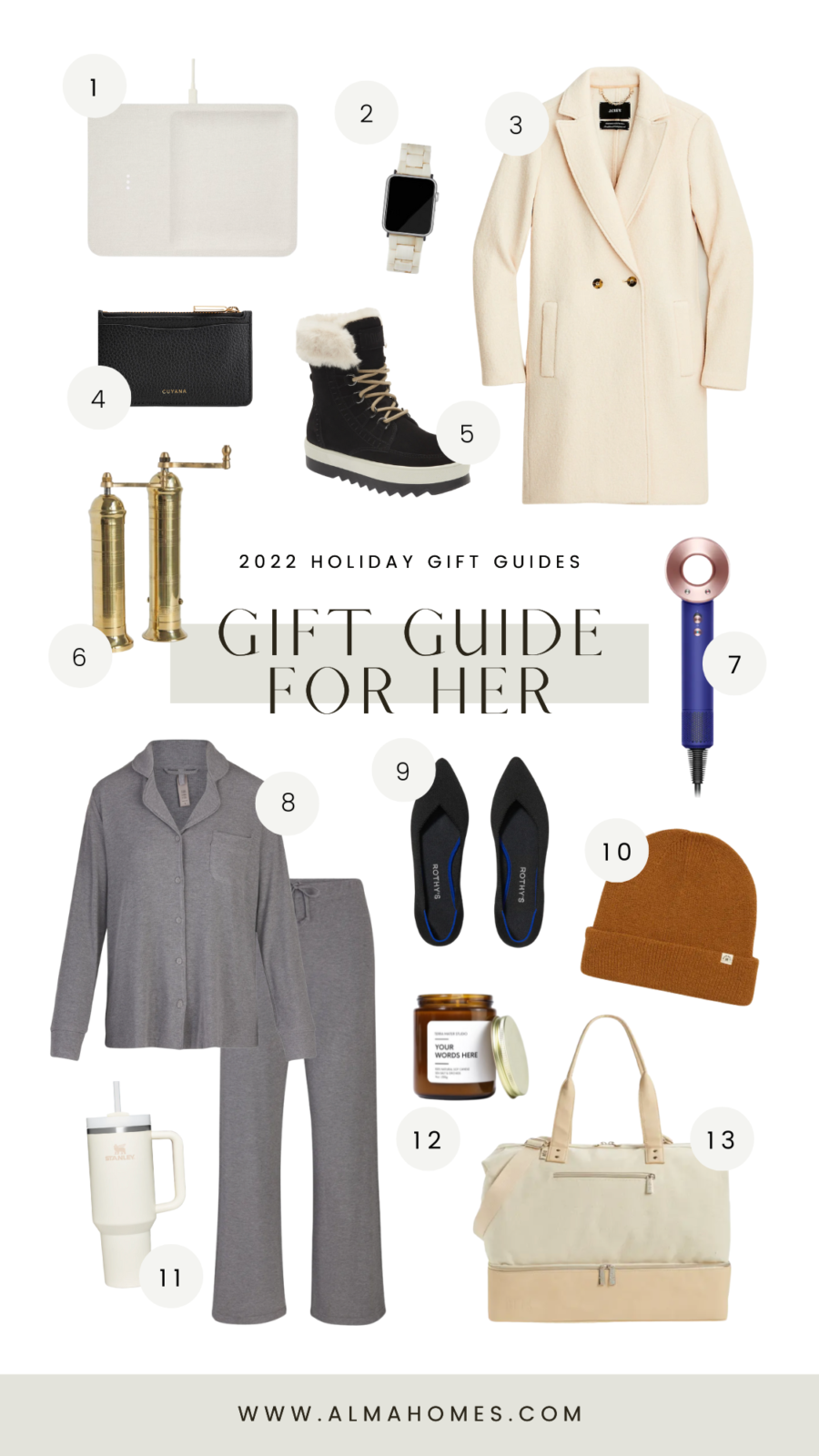 Holiday Gift Guide For Her 2022 | Alma Homes